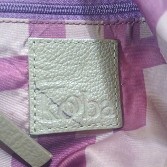 Kooba Gray/Taupe Leather Contemporary Travel Organizer Shoulder Bag - Picture 9 of 11